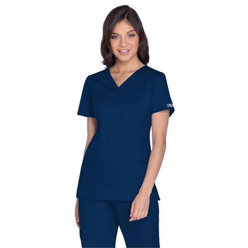 4728 - Workwear Premium Core Stretch Mock Wrap Top