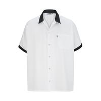 1304 - Button Front Cook Shirt With Trim