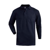 1525 - Blended Pique Long Sleeve Polo With Pocket